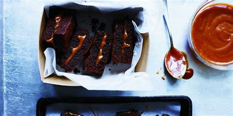 salted-caramel-filled-fudge-brownies image