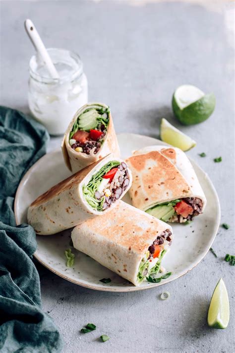 easy-vegan-bean-burrito-nutriciously image