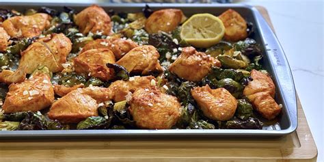 joy-bauers-sheet-pan-roasted-chicken-and-brussels-sprouts image
