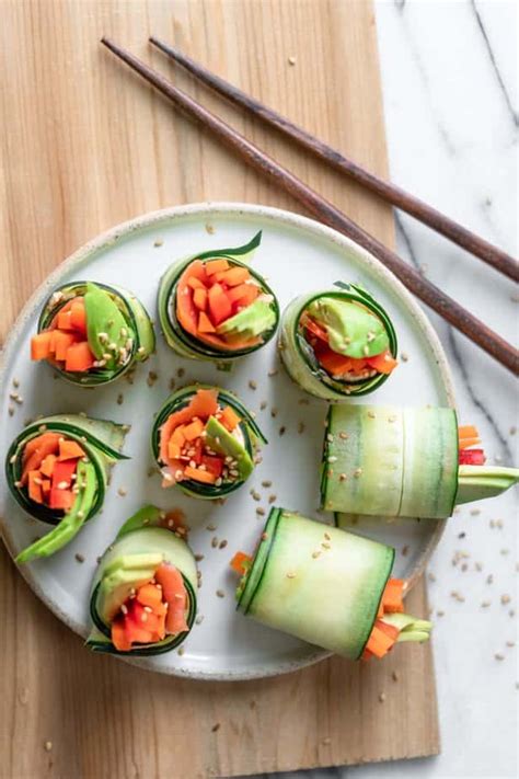 cucumber-sushi-roll-feelgoodfoodie image