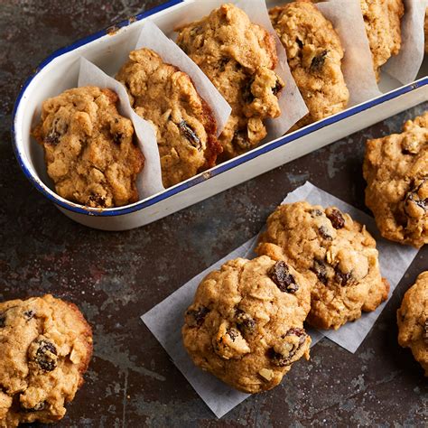 cinnamon-raisin-oatmeal-cookies-recipe-eatingwell image
