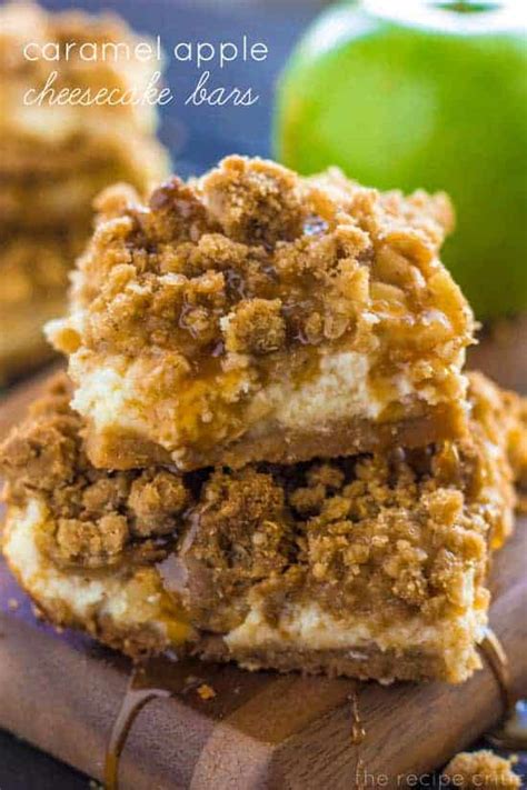 the-best-caramel-apple-cheesecake-bars-the image