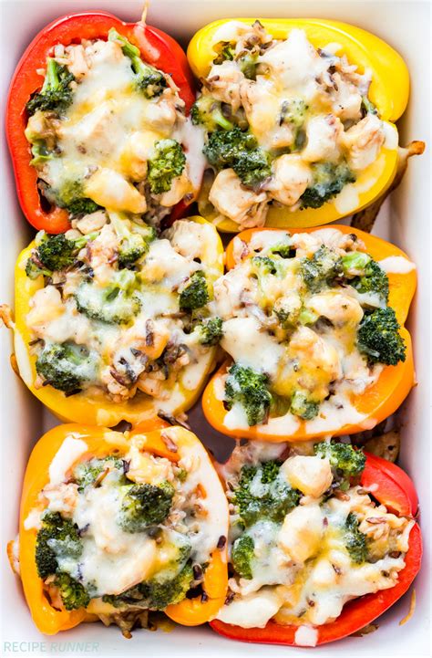 cheesy-broccoli-chicken-and-rice-stuffed-peppers image