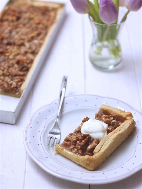 toffee-and-walnut-tart-honest-cooking image