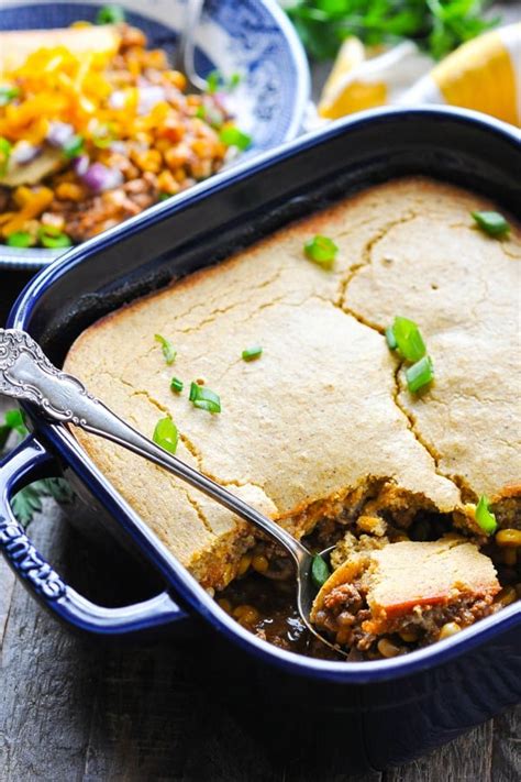 ground-beef-casserole-with-cornbread image