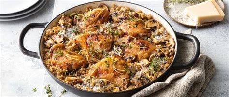 healthy-barley-chicken-mushroom-risotto image