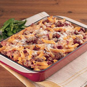 pasta-rustica-with-chicken-sausage-and-three-cheeses image
