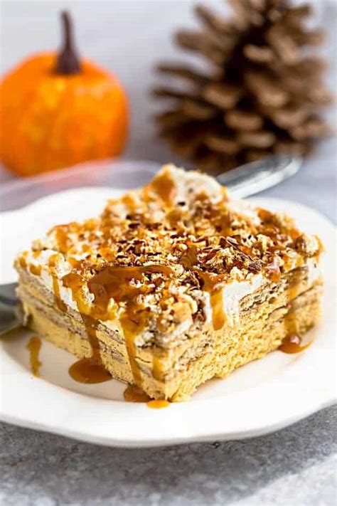 pumpkin-icebox-cake-easy-no-bake-dessert image