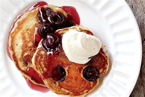 chocolate-cherry-pancakes-with-cherry-syrup-canadian image