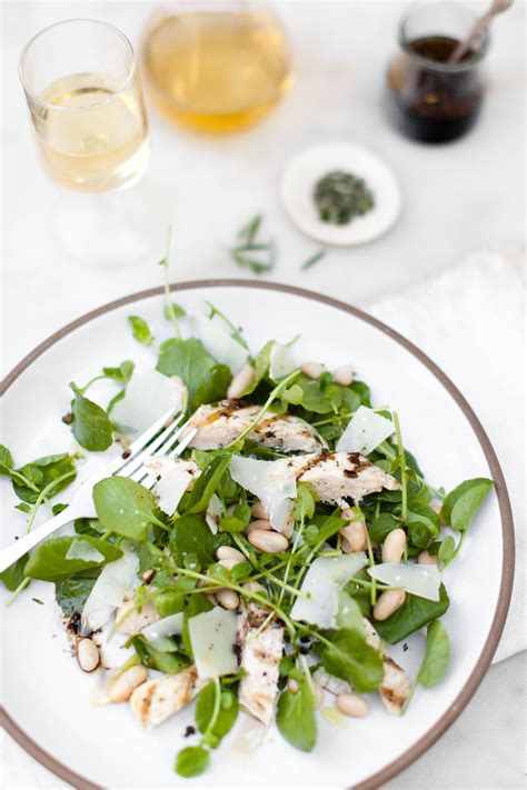 chicken-and-watercress-salad-with-balsamic-dressing image