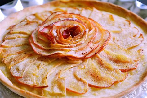 eggless-french-rosy-apple-tart-recipe-by-archanas image