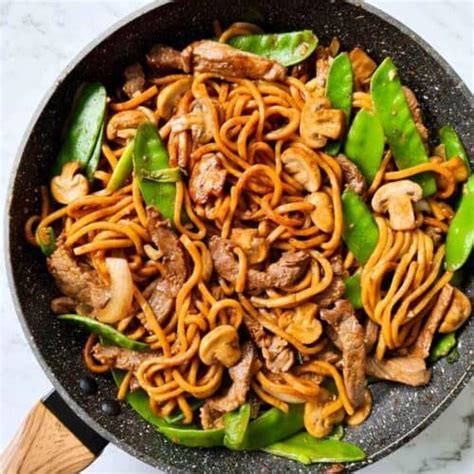 beef-noodle-stir-fry-casually-peckish image