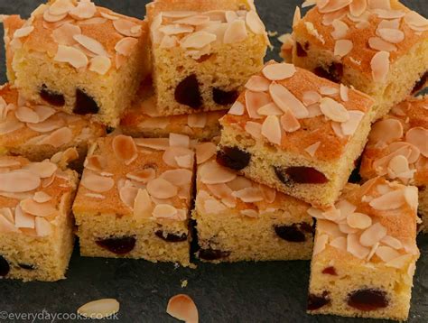cherry-and-almond-traybake-everyday-cooks image