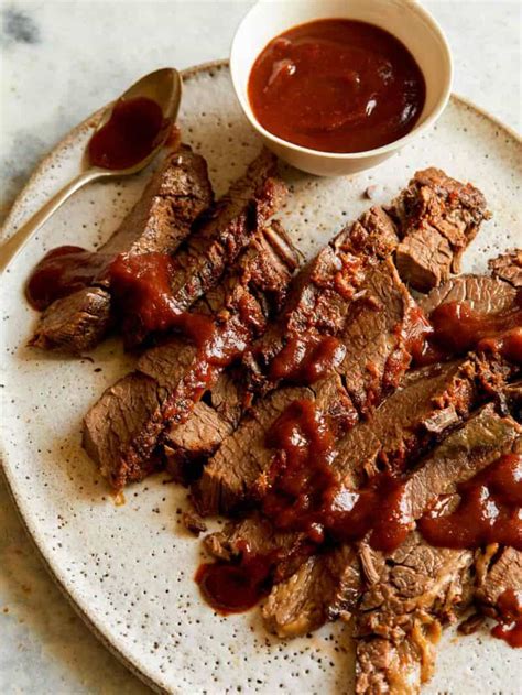 slow-cooker-bbq-wagyu-beef-brisket-spoon-fork image