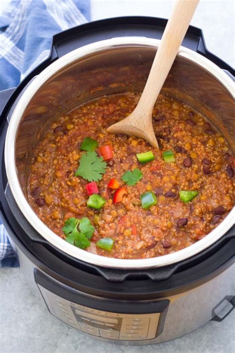 instant-pot-vegetarian-lentil-chili-kristines-kitchen image