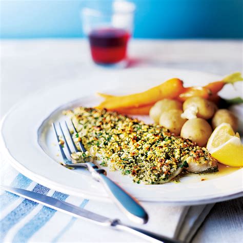 baked-almond-crusted-trout-fillets-dinner image