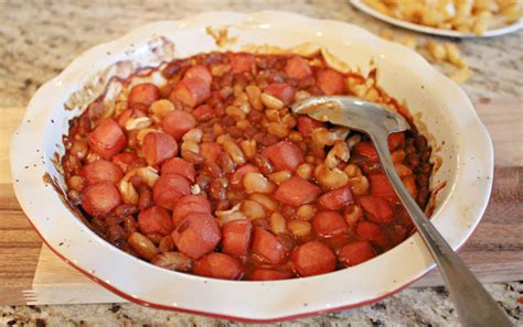 turkey-frank-and-bean-casserole-pams-daily-dish image