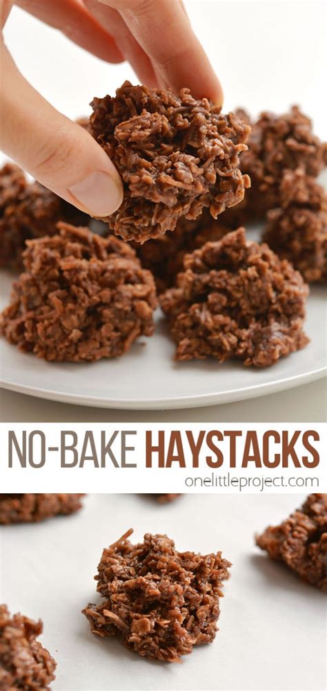 no-bake-chocolate-haystacks-cookies-one-little-project image