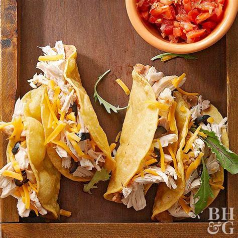 chicken-and-bean-tacos-better-homes-gardens image