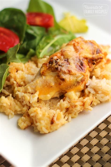 cheesy-chicken-and-rice-casserole-favorite-family image