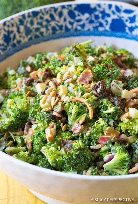 the-best-broccoli-salad-recipe-video-a-spicy image