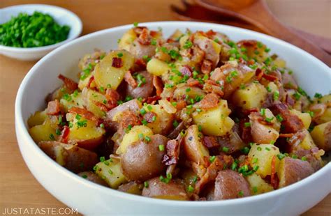 potato-salad-with-warm-bacon-dressing-just-a-taste image