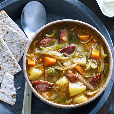 kielbasa-cabbage-soup-recipe-eatingwell image