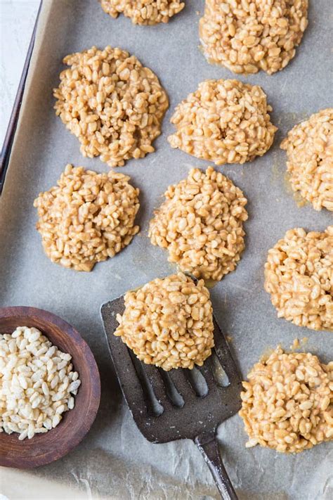 crunchy-4-ingredient-no-bake-peanut-butter-cookies image