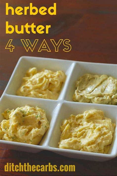 homemade-herb-butter-recipe-4-flavours-ditch-the image