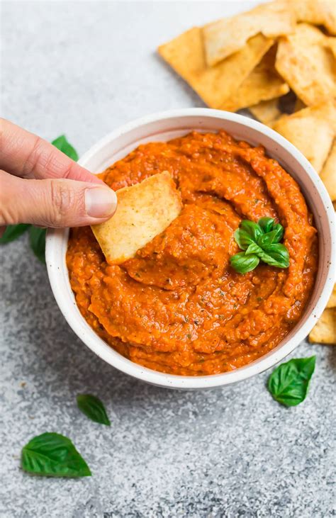 roasted-red-pepper-dip-easy-and-healthy-wellplatedcom image