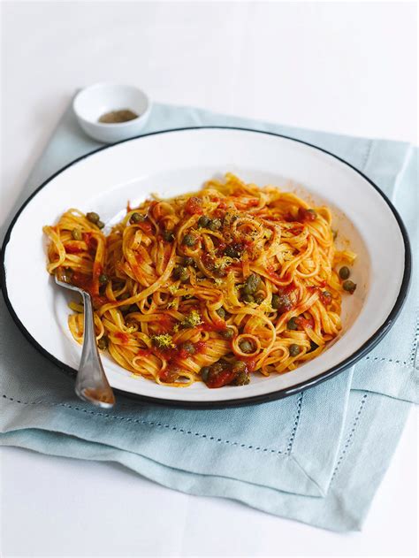 pasta-with-capers-and-tomatoes-jamie-magazine image