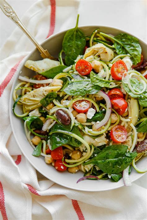 mediterranean-zucchini-pasta-salad-a-beautiful-plate image