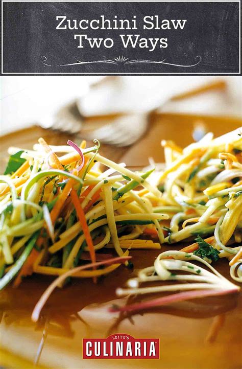 zucchini-slaw-two-ways-leites-culinaria image