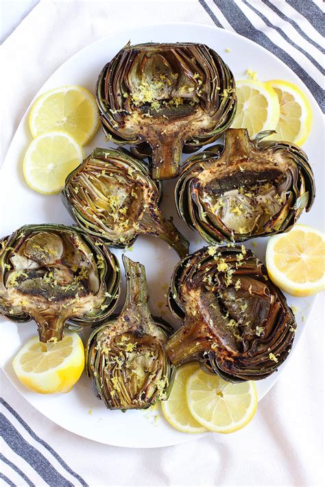 15-minute-lemony-grilled-artichokes-the-mostly-vegan image