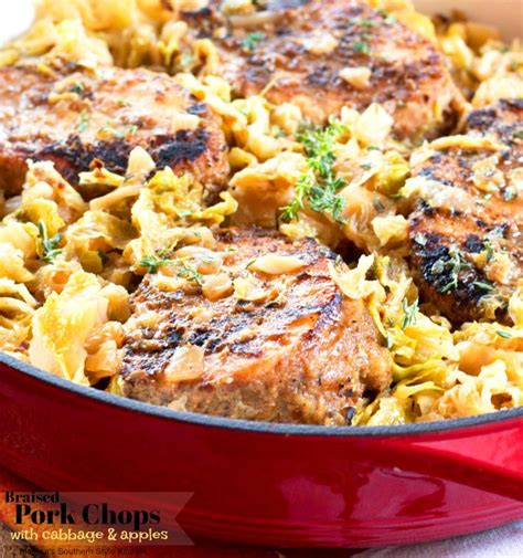 braised-pork-chops-with-cabbage-and-apples image