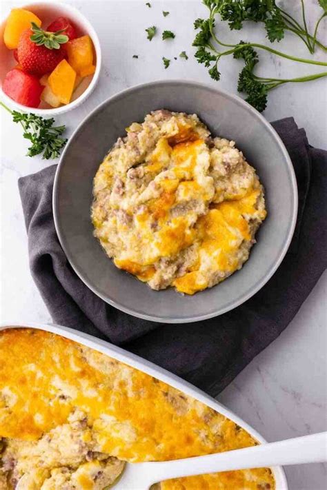 cheesy-baked-sausage-grits-recipe-dinner-then image