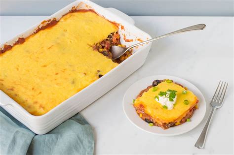 tamale-pie-recipe-with-cheese-cornmeal-topping image