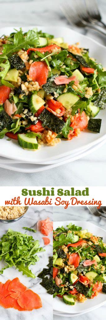 sushi-salad-with-wasabi-soy-dressing image