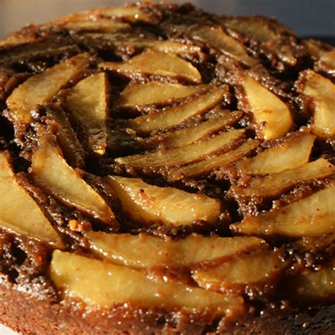 best-chocolate-pear-upside-down-cake-recipe-how image
