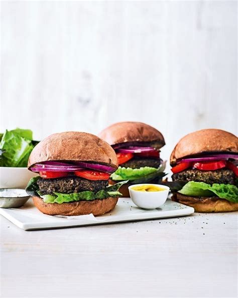 mushroom-and-beef-burgers-recipe-delicious-magazine image