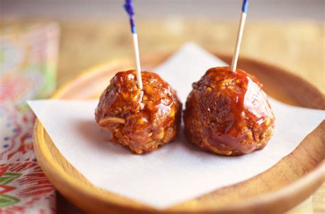 baked-bbq-turkey-meatballs-simple-sweet-savory image