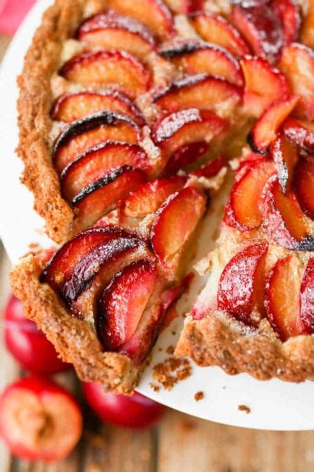 plum-and-almond-tart-with-homemade-pastry image