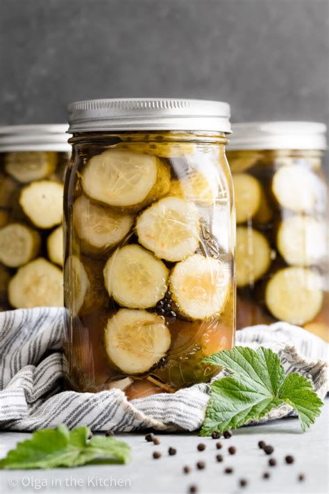 homemade-sweet-and-spicy-pickles-olga-in-the-kitchen image