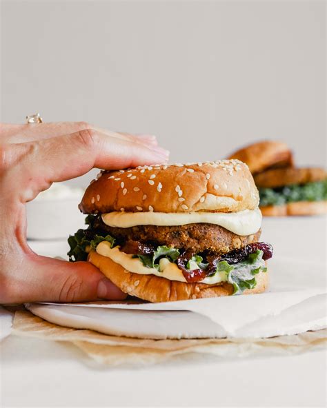 vegan-gluten-free-mushroom-veggie-burger image