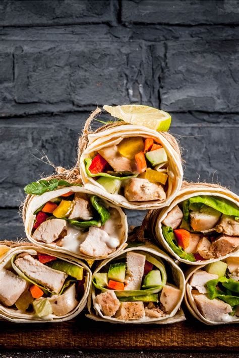 25-healthy-chicken-wrap-recipes-for-lunch image