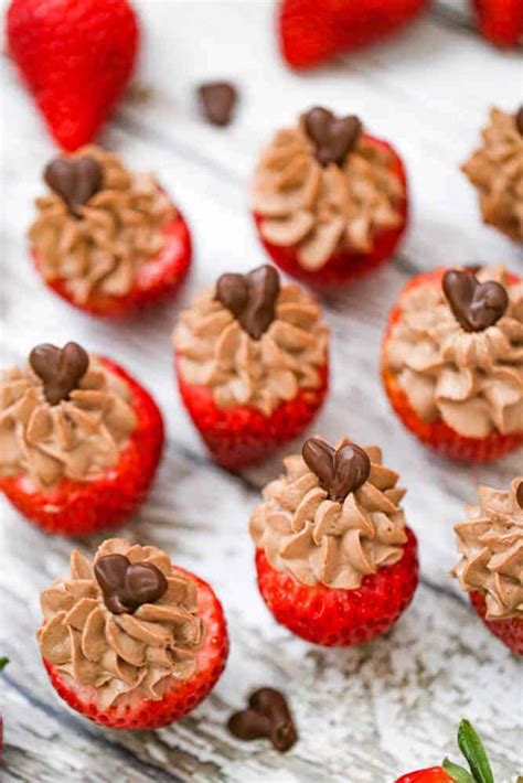 chocolate-cheesecake-stuffed-strawberries-the-baking image