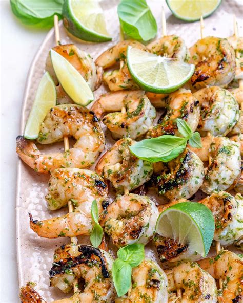 grilled-garlic-herb-shrimp-skewers-clean-food-crush image