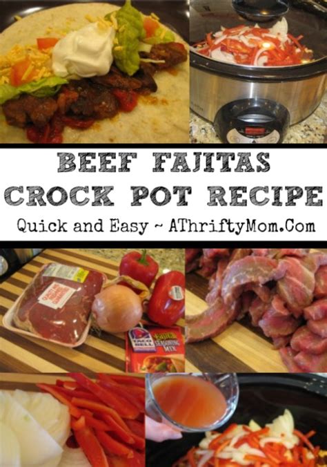 beef-fajitas-crock-pot-recipe-super-easy-fajitas image