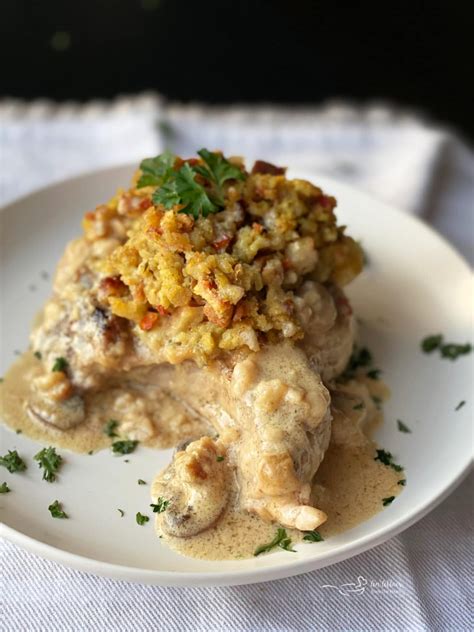 baked-pork-chops-with-stuffing-an-affair-from-the-heart image