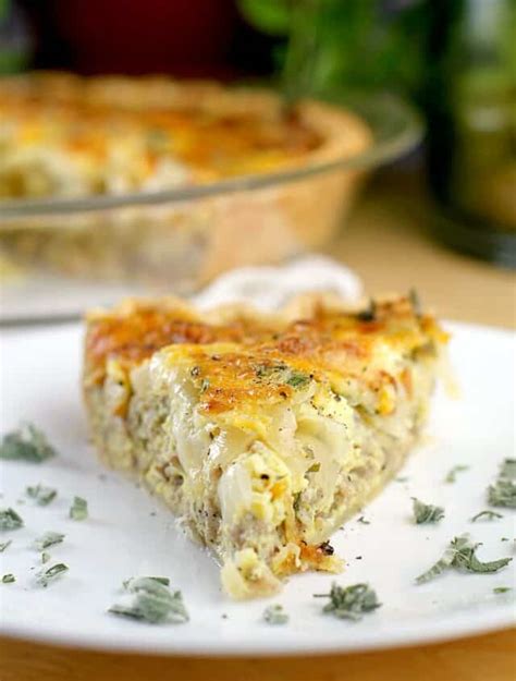 caramelized-onion-and-sausage-quiche-ericas image